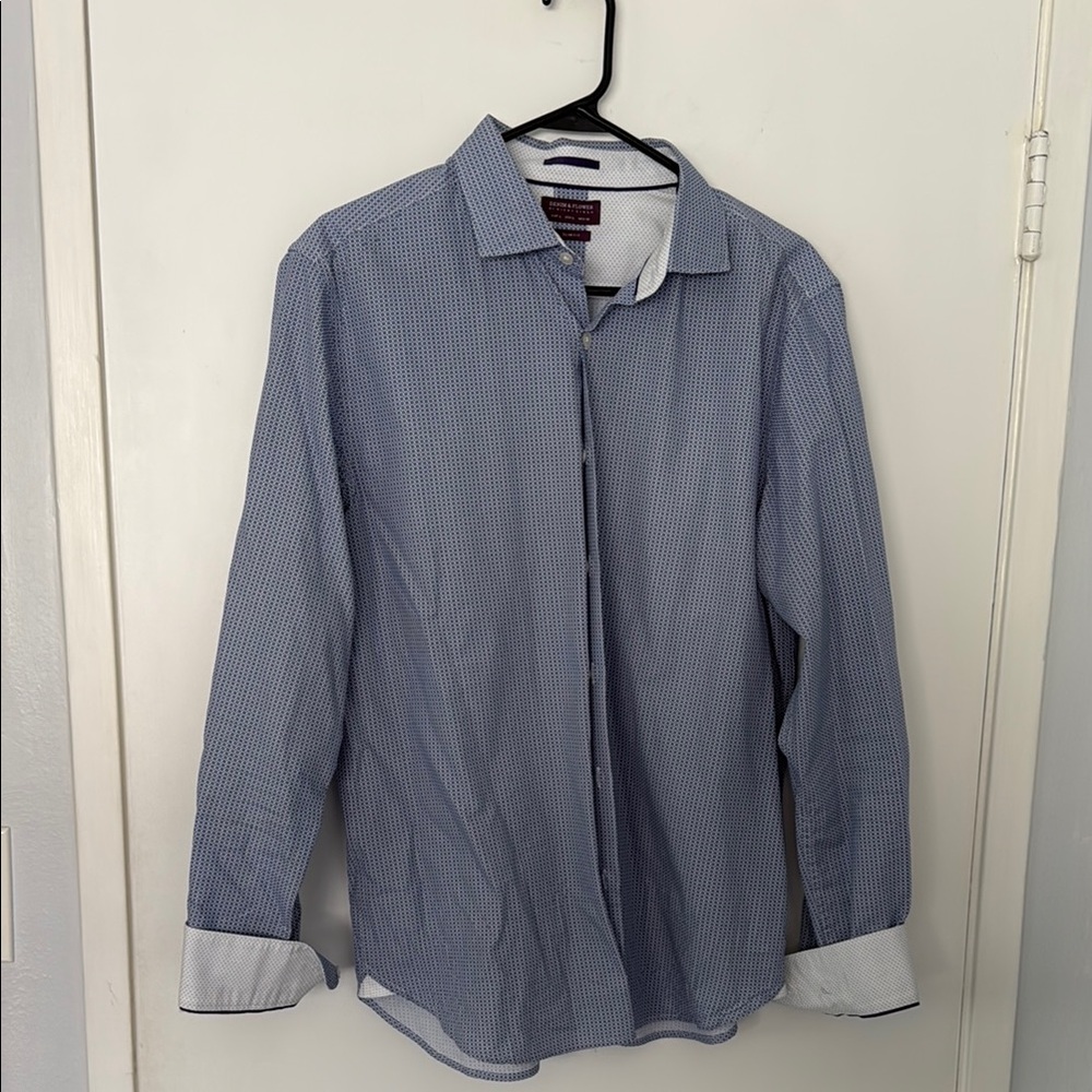 Men's Blue Checkered Shirt